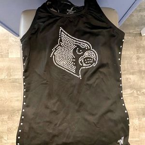Louisville Cheer Tank Top with Rhinestones